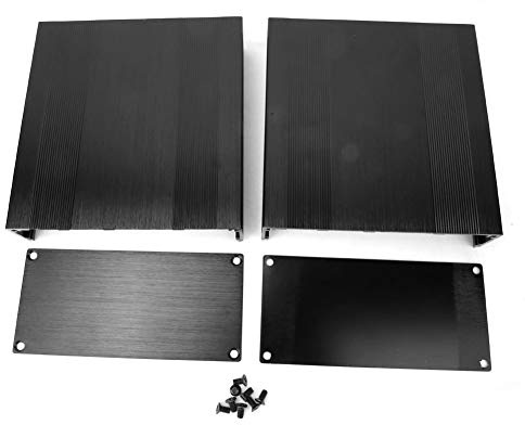 Fafeicy Custodia in Alluminio per Raffreddamento Elettronico, Tipo Split, 68 x 145 x 150mm, Lega 6063-T5, Spessore 1,25-1,5mm, per Analizzatore GPS