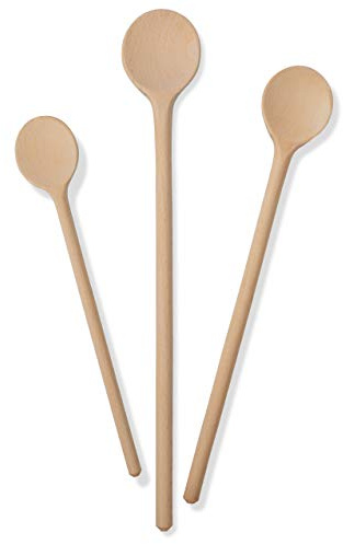 Kochlöffel & Co - 5-teiliges Löffel-Set aus unbehandeltem Buchenholz - Klassische Holzlöffel - 25/30/35 cm