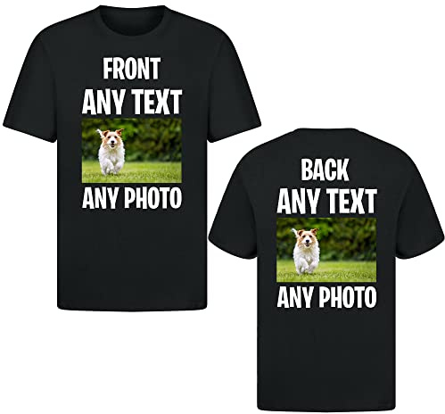 Gift Hub Personalised T-Shirt | Customizable with Any Text Any Photo or Logo| Unisex Design | Ideal for Men, Women, and Kids | for Fathers Day, Birthday, Christmas, Workwear| 100% Cotton
