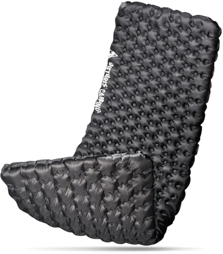 OneTigris Obsidian Ultralight Sleeping Pad, 5.2R Insulated, Inflatable Camping Backpacking Sleeping Mat with Hole Fixing Patches Weighs 2.05lb, 74.4 x 24.8
