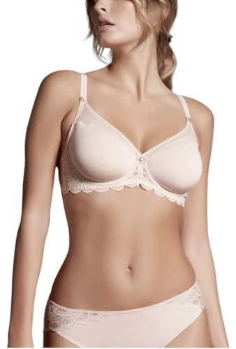 Lepel 1 Pezzo di Reggiseno Donna Balconcino con Ferretto Coppa Preformata 481 Belseno Soiree Cipria 5C