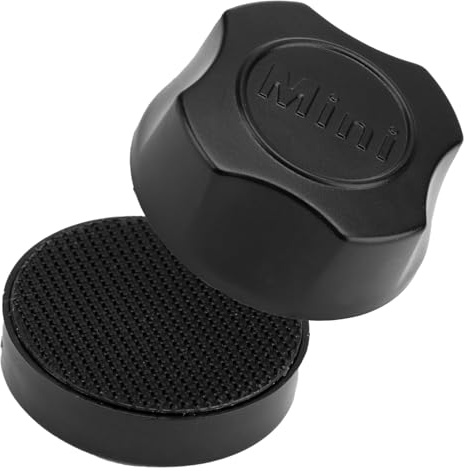 Fuitke Aquarium Glass Magnetic Cleaning Brush, 2Pcs Mini Fish Tank Glass Cleaner Brush No Scratch Algae Scraper Compact Moss Dirt Remover Window Strong Magnet Cleaning Tool for Small Tank(Black)