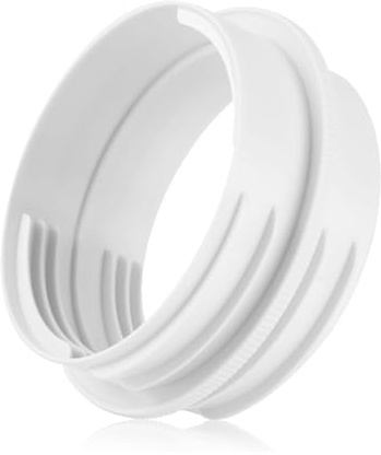 Toolzia Portable Air Conditioner Hose Coupler, Vent Hose Adapter Plastic, Fits 130mm & 150mm Hoses, Exhaust Hose Connector, 5.9 Inch, White