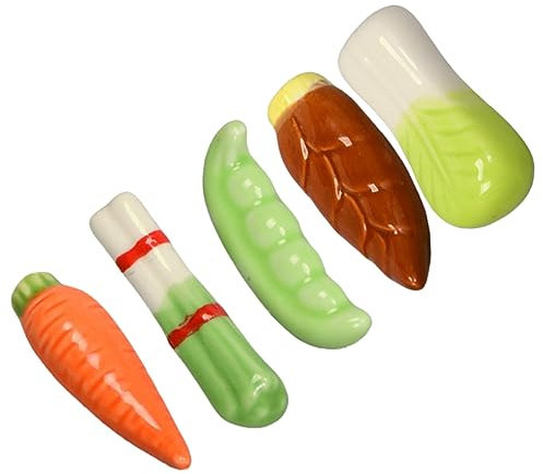 UTHCLO 5pcs Vegetable Chopstick Holder Ceramic Spoon Rack Chopsticks Pillow Bracket Fork Stand for Dining