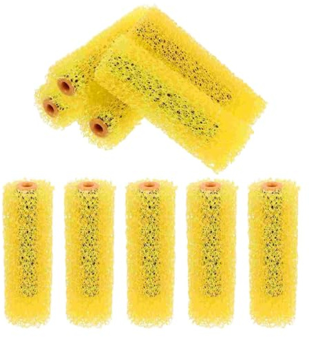 SUBLXPoten Farbroller Set 10 Pcs Schwamm Pinsel Roller Rollen Wand Textur Große Blume Kleine for Malerei