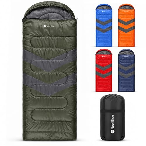 Trimming Shop 4 Season Waterproof Backpacking Sleeping Bag 6ft - Green