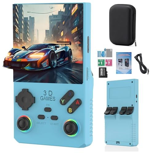 RegiisJoy V40 Max Handheld Game Console, 40000 Games 4 inch IPS Screen Retro Gaming Console, 256G 4000mAh Portable Mini Pocket handheld emulator Open Source Linux System