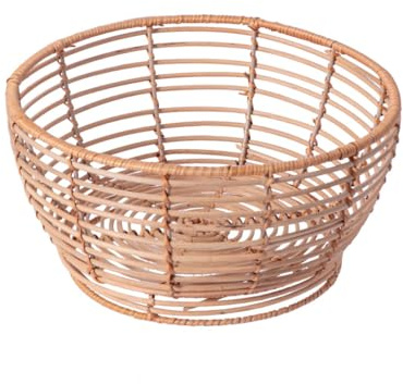 Rattan Woven Basket Fruit Bowl Dining Table Wicker Basket Storage