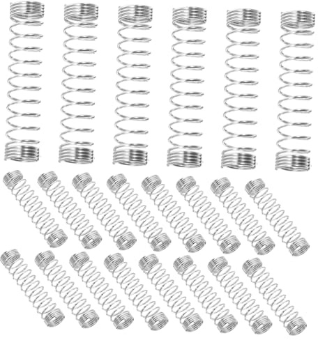 Homoyoyo Lot de 50 plumes de stylo à bille en acier inoxydable Diamètre du fil X Diamètre extérieur X Petits ressorts de compression pour stylo mécanique Remplacement de plume