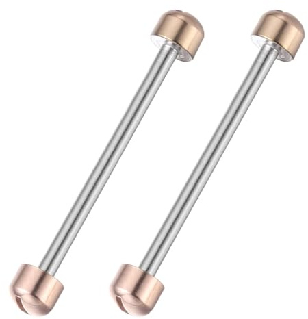 OKUMEYR Varilla de Enlace para Correa de Reloj Tornillo, 2 Piezas | Metal, Diámetro Interior de 20mm, para Relojeros y Joyeros, Mantiene la Hebilla Unida al Brazalete