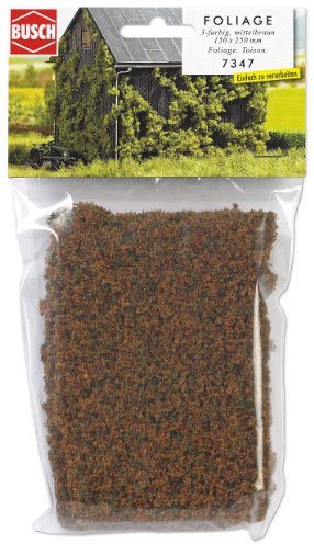 Busch 7347 - Foliage 3-farbig, mittelbraun