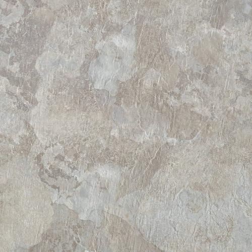 Majestic Self Adhesive 18-Inch Square Vinyl Floor Tiles, 10 Tiles - 18 x 18, Ghibli Beige Granite Pattern - Peel & Stick, DIY Flooring for Kitchen, Dining Room & Bathrooms by Achim Home Decor