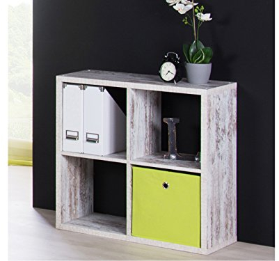 möbelando Regal Würfel Bücherregal Cuberegal Wandregal Regalwürfel Holzregal Mareen II (Fresko)