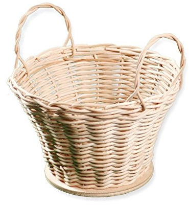 Zita's Creative Bastelset - Körbchen mit Zwei Griffen, Flechten, Korbflechten, Schilf Set, Peddigrohr, Flechtmaterial, Flechtset, Rattan