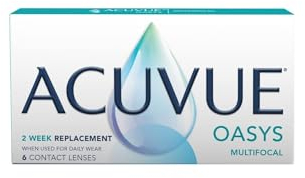 ACUVUE OASYS MULTIFOCAL - Lenti a contatto quindicinali per la presbiopia - Protezione UV;-2.50 diottrie; BC 8.4; DIA 14.30; ADD High; 6 lenti