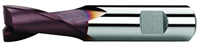 PTG 248440310600 PROFILINE HSS-Co8 Schaftfräser, DIN 844, Typ NR, TIALN, 4 Zähne, 6mm Nenn Durchmesser, 57mm Länge, 13mm Spannutlänge