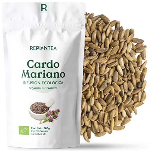CARDO MARIANO INFUSION 100% ECOLÓGICA 200g (+50 Tazas) | Semillas de Cardo Mariano, Infusión Depurativa para el Hígado REPLANTEA®