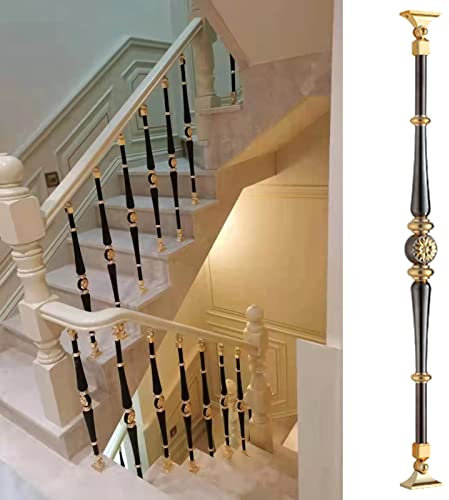 Pasamanos Escalera Barandillas Husillos de Balaustre de Estilo Europeo Cuadrados, 1/2/5/10 Pack Balaustres Rusticos para Interior de Escalera, Barandillas de Cubierta de Hotel de Oficina en Casa con Z