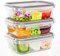 TUSEASY 1040ml Boite de Conservation Hermétique Alimentaire en Verre avec Couvercle, Récipient Meal Prep Lunch Box Boîte Repas, Rangement Cuisine, Tuperwear Micro-Ondable, Sans BPA
