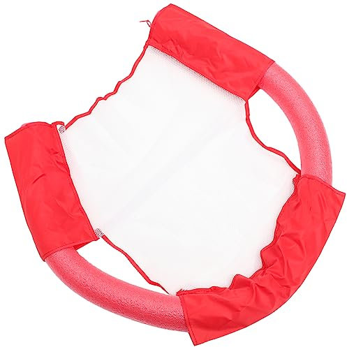 HONMEET Schwimmen liefert wasserliege Pool Chair schwimmpolster schwimmnudel Schwimmkissen Netze für Schwimmstühle schwimmendes Stuhlnetz Schwimmen zubehör Netz für Liegestühle Epe rot