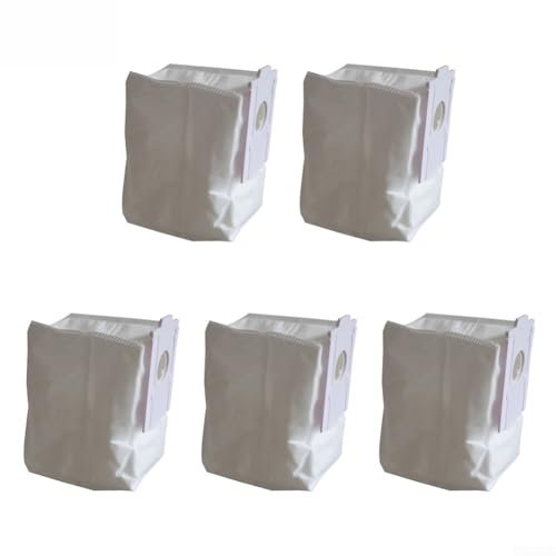 5 Pack Replacement Dust Bags Fits for Samsung VCA-RDB95 Jet Bot+ Jet Bot+ AI+ Robot Vacuum Clean Station, Vacuum Cleaner Dust Bags Large Capacity Dust Bags