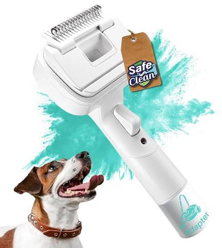 SAFE 'N CLEAN Brosse à poils d'animaux 3 en 1 compatible avec Dyson, Miele, Siemens, Rowenta, AEG, Kärcher avec adaptateur pour tous les aspirateurs Ø 32 mm 35 mm
