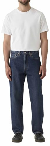 Levi'S 568 Loose Straight - Jeans för män, Kontrollera poängen, 33W / 32L