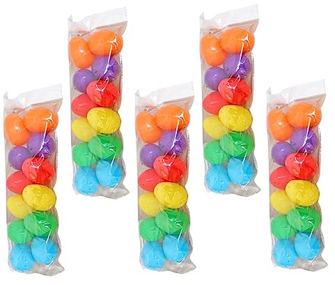 ifundom 192pcs Empty Plastic Easter Eggs Pp Material Eggshells Diy Decorations Easter Party Supplies