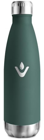 Bottiglia Termica 500ml, Borraccia Acciaio Inox, Borraccia Termica Doppia Parete Isolante, Borraccia Senza BPA, Antigoccia, Borraccia Riutilizzabile per Bambini, Adulti, Scuola, Ufficio, Campeggio