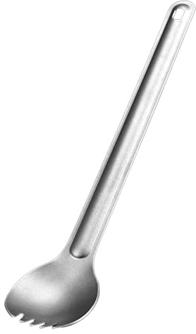 Long HandleTitanium Handle Spoon Portable Titanium Cutlery Lightweight Camping Spoon for Outdoors Hiking Picnic Home Use