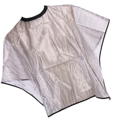 FRCOLOR Mantellina Taglio Capelli Antistatica Unisex per Trattamento Olio e Tintura Mantello Corto Protettivo Parrucchiere per Adulti