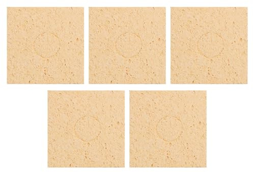 5pcs Soldering Iron Cleaning Sponge High Temperature Welding Platform Welding Cleaning Pad High Temperature Sponge