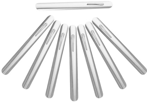 FOMIYES Raschietto per Briciole da Ristorante in Acciaio Inox, Spazzatrice Portatile per Pulizia Tavoli, Set 8 Pezzi per Camerieri e Servizi Sala