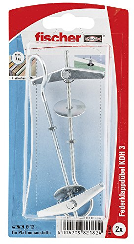 Fischer 82182 Lot de 2 Chevilles à bascule KDH 3 K