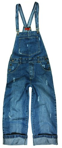 Clove Jeans Womens Cropped Dungarees 100% Cotton Denim 3/4 Capri Length - Wide Leg Dungarees Baggy Fit Playsuits for Women uk - Multiple Pockets Plus Size 8 to 22