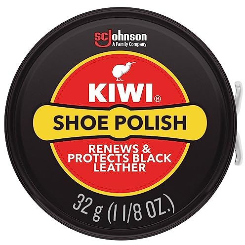 Kiwi 10111 1-1/8 Oz Black Shoe Polish