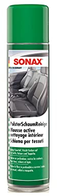 SONAX Schiuma detergente per tessuti (400 ml) - pulisce le fibre in profondità e ravviva i colori. Per tessuti, velluti e moquette | Art.N. 03062000-290