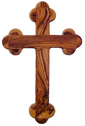 HolyRoses Wandkreuz aus Olivenholz, 14 Stationen, 14 cm, Heim- oder Bürodekoration, perfekt für Taufe, Kommunion und besondere Anlässe, handgefertigt in Bethlehem Holyland Handwerkskunst