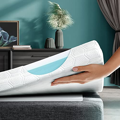 WENDRE Memory Foam Matratzentopper 200x200cm – Visco Topper 200x200cm für Matratzen & Betten – 7cm Weiche Matratzenauflage – Ergonomisch & Druckentlastend – Bezug Waschbar & Antiallergen, H3 & H2