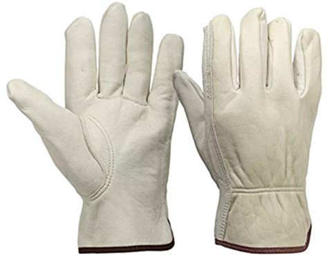 Sporthandschuhe Herren Leder Jagd Garten Jogging Outdoor Motorrad Ski Handschuhe Adjustable (Color : Apricot, Size : L)