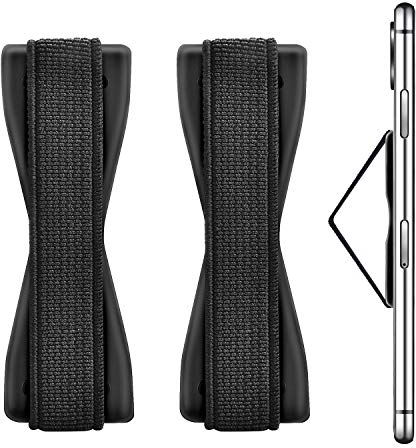 moinkerin 2 Piezas Agarre Elástico para Smartphone Banda de sujeción para Dedos Sling Grip Dedo Soporte de Mano Holder Elástico Celular Finger Grip Holder para Teléfonos móviles