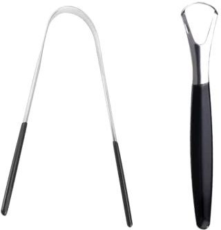 Tongue Scraper Stainless Steel, Tongue Cleaner Set, Fresh Breath Care Scraper, Great for Oral Care