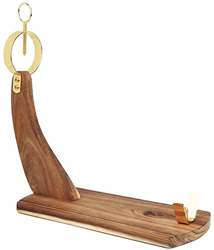Resafy Ham Stand for Spanish Hams and Italian Prosciutto,Ham Rack Acacia Wooden Holder with Non-slip Pads,Stable Sturdy Durable Wood Board