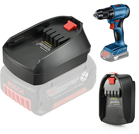 Akku Adapter für Bosch System PBA Akku, Tragbarer Power Mount Konverter Akkuadapter Kompatibel mit Alle Bosch 18V Akkupack