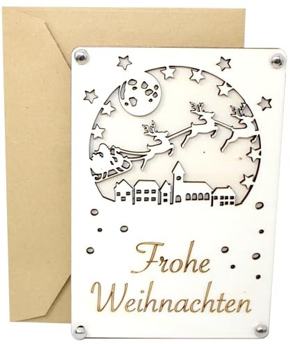 Woodland Mail Geldgeschenk als Grußkarte - Geldgeschenk zu Weihnachten - Der Weihnachtsmann (1 Stück)