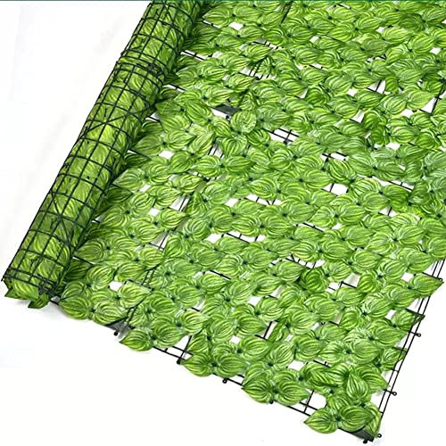 LUZTOL siepe artificiale per balconi edera finta per balconi siepe finta Applicabile al cortile del balcone esterno 1M * 3M edera artificiale, edera artificiale, pannello di recinzione della vite(