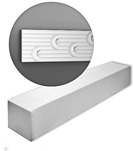 Orac 3d panneau mural W212-box VALLEY LOOP 200 cm x 1,2 cm x 25 cm Mousse de polyuréthane rigide prétraité 10 moulures / 20 m