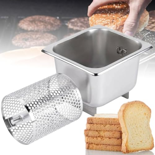 Butterstreuer aus 304 Edelstahl – leicht zu reinigen, fasst 1,0 l Butter – abnehmbares perforiertes Rollen-Design – Butterroller für Bratpfannen