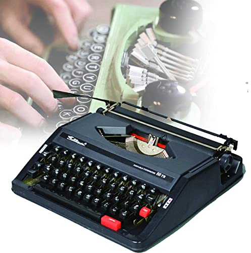 Schreibmaschine, Normale Vintage-Schreibmaschine, englische Schreibmaschine, Vintage-Schreibmaschine, englische Schreibmaschine, 1980, Klassische Nostalgie, tragbare Retro-Handschr