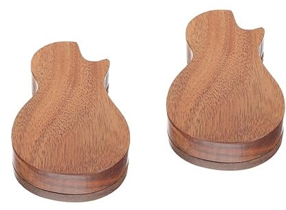 HEMOTON 2stücke Holz-Gitarren-Plektrum Aufbewahrungsbox Praktische Aufbewahrung Für Plektren Geeignet Für Akustik Gitarre Bass Und Ukulele Für Reisen Konzerte Und Musikpartys